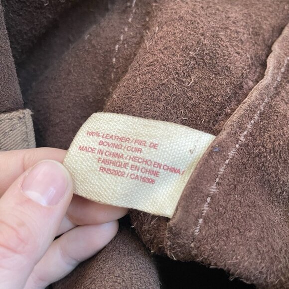 Lucky Brand Leather Distressed Tote Hobo Shoulder Bag Y2K Boho - Picture 8 of 16